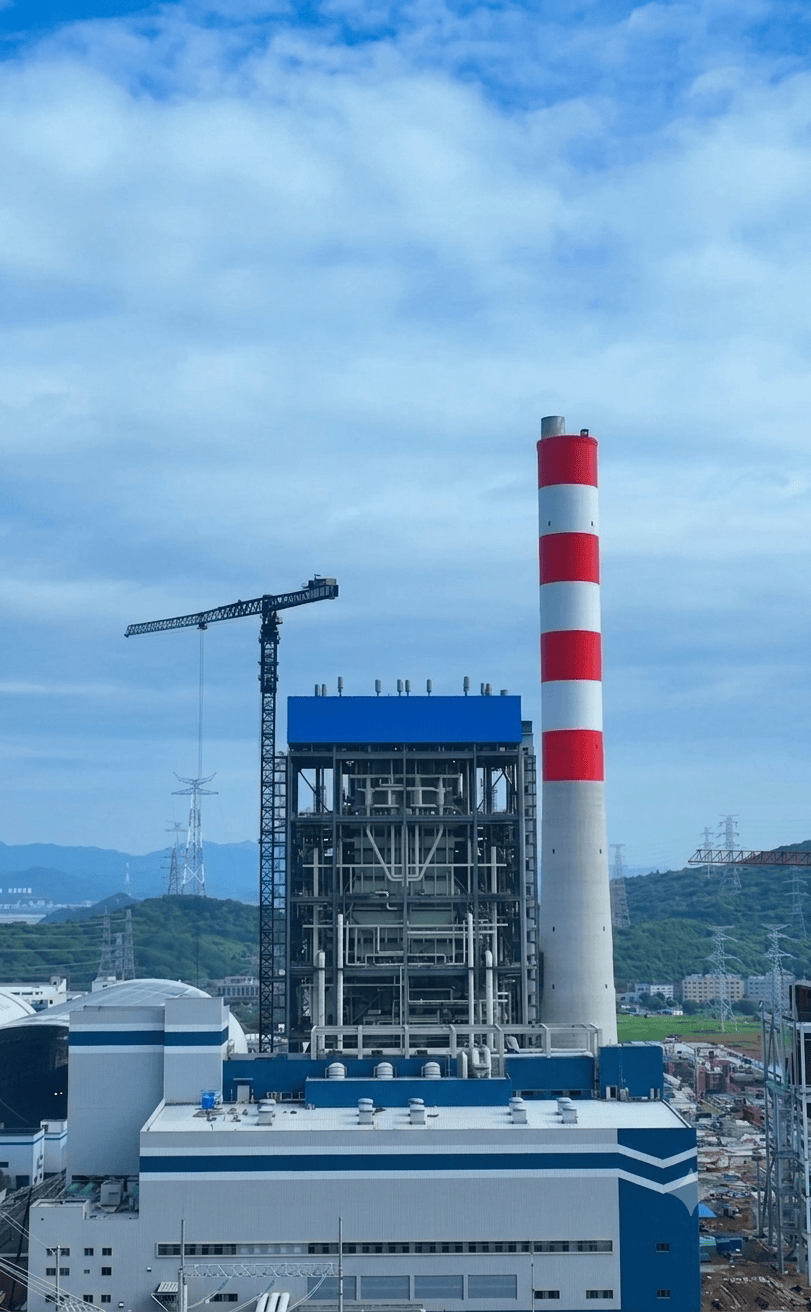 浙江“先立后改”清洁高效支撑性电源项目！中煤玉环三期扩建工程5号机组锅炉冲管成功#工程建设 #浙江dou知道 @中国能建浙江火电@中国能建浙江院