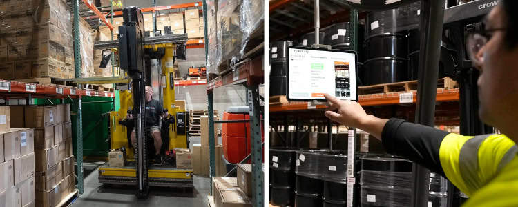Der Autopicker von Brightpick ist ein multifunktionaler Roboter, der eine Reihe von Arbeitsabläufen im Lager automatisiert.