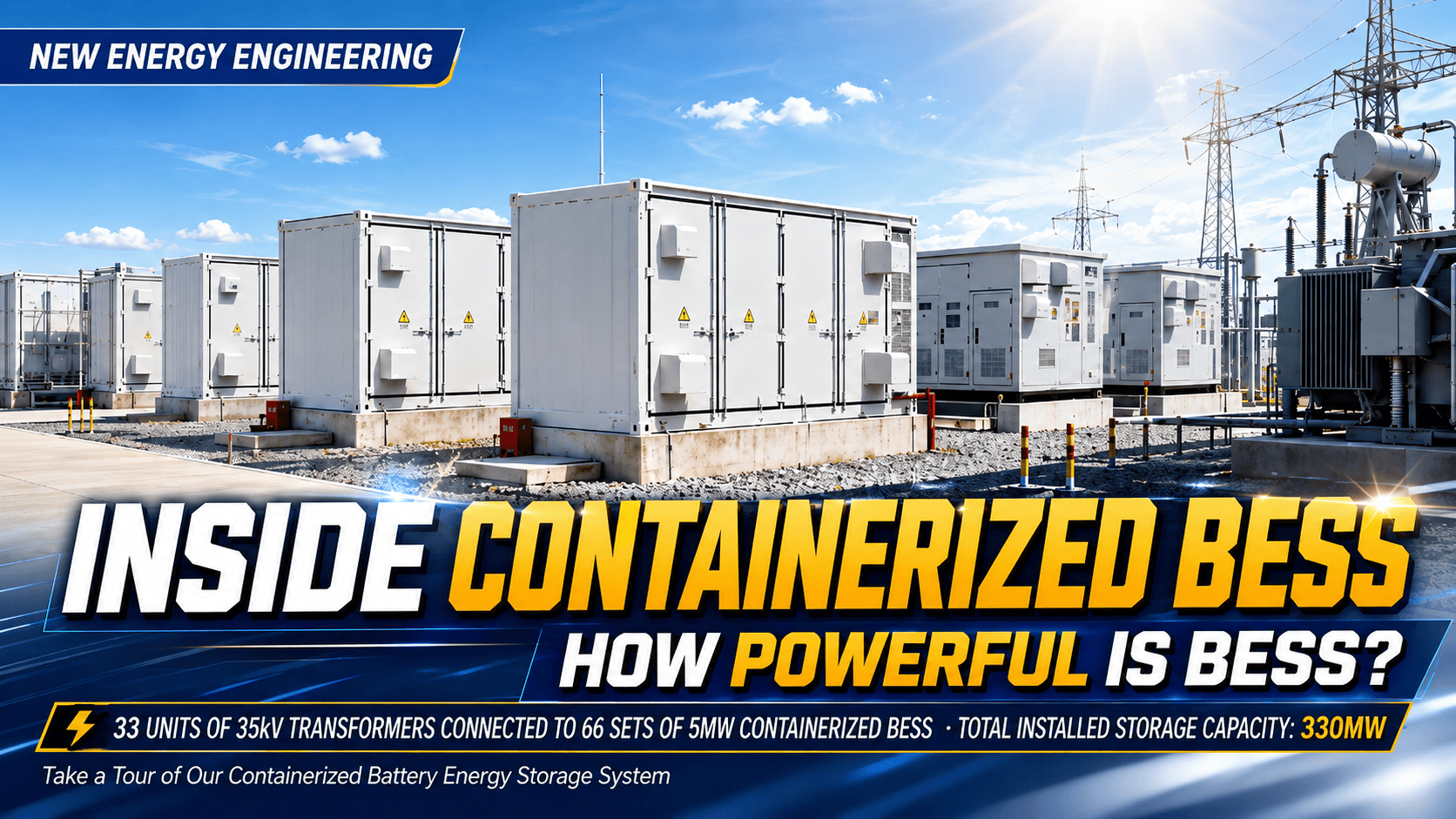 Take a Tour of Our Containerized Battery Energy Storage System (BESS) Step inside one of our advance