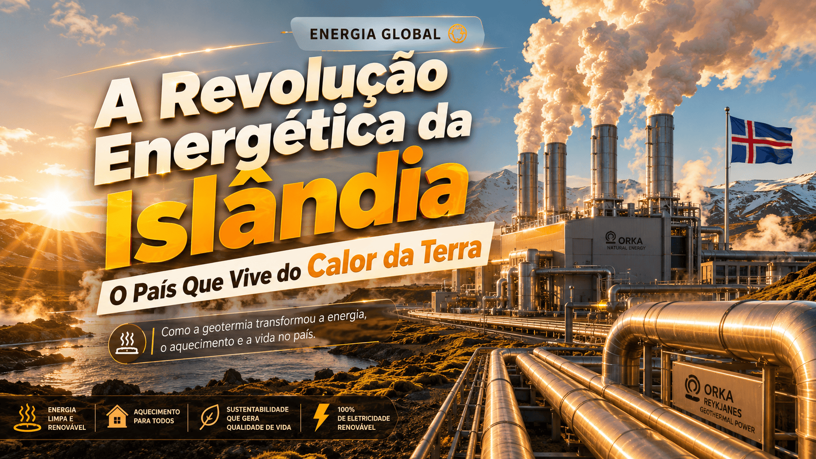 A Revolução Energética da Islândia： O País Que Vive do Calor da Terra