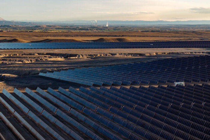 Painéis solares do Green River Energy Center