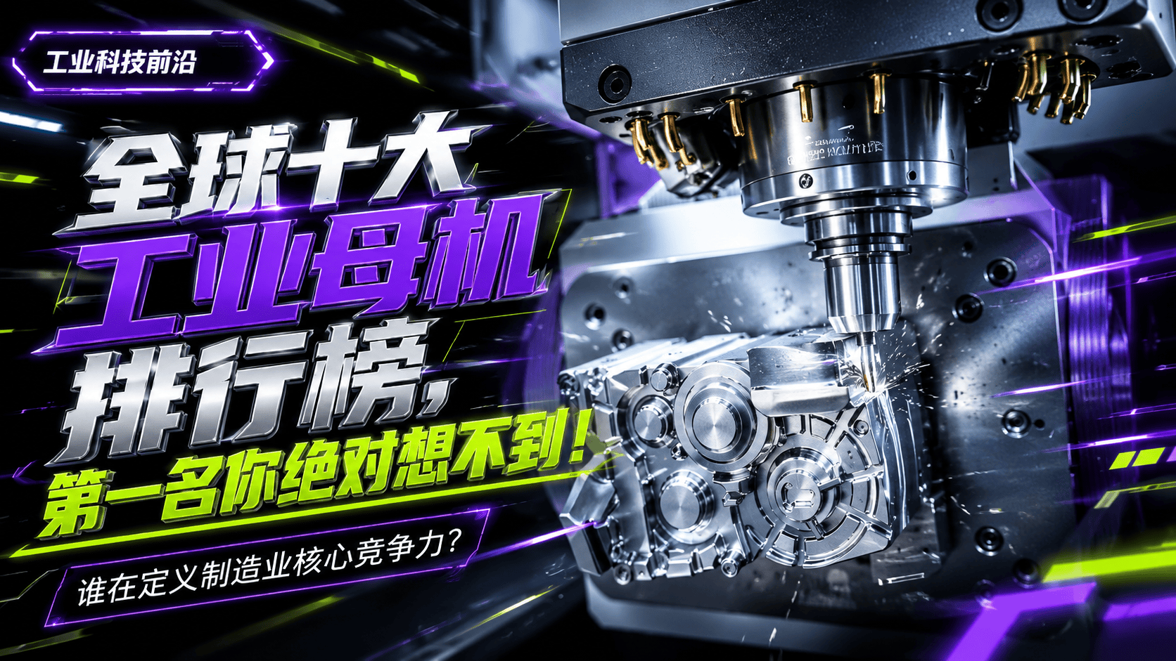 全球十大工业母机排行榜，第一名你绝对想不到！#工业母机 #制造业 #科普 #精密加工