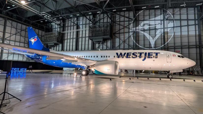 Ливрея WestJet 737 в стиле Blue Jays