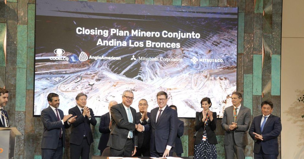 Anglo American and Codelco sign agreement to unlock $5 billion in copper value