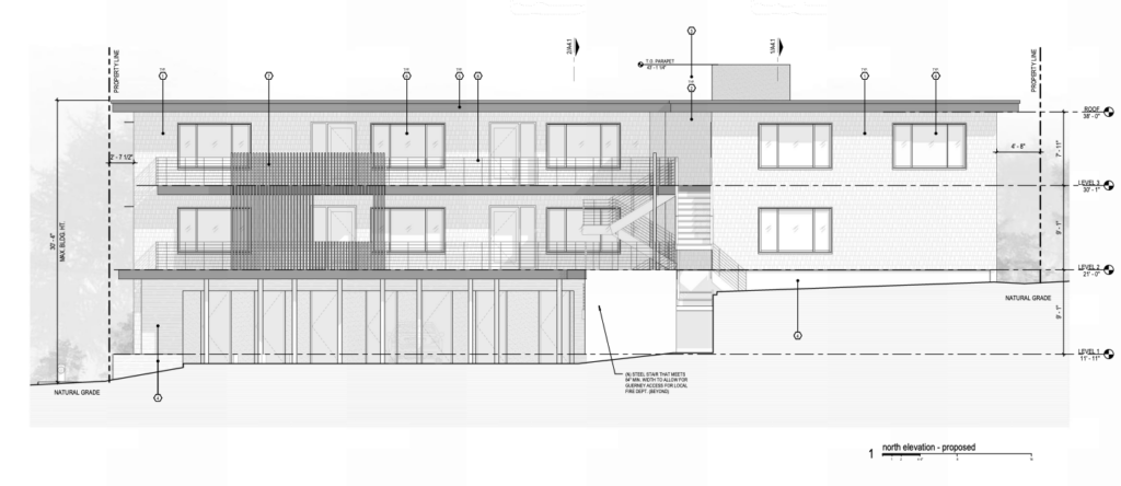 Beispiel der Fassade der 2015 Bridgeway, Bild bereitgestellt von Sean Bailey Design