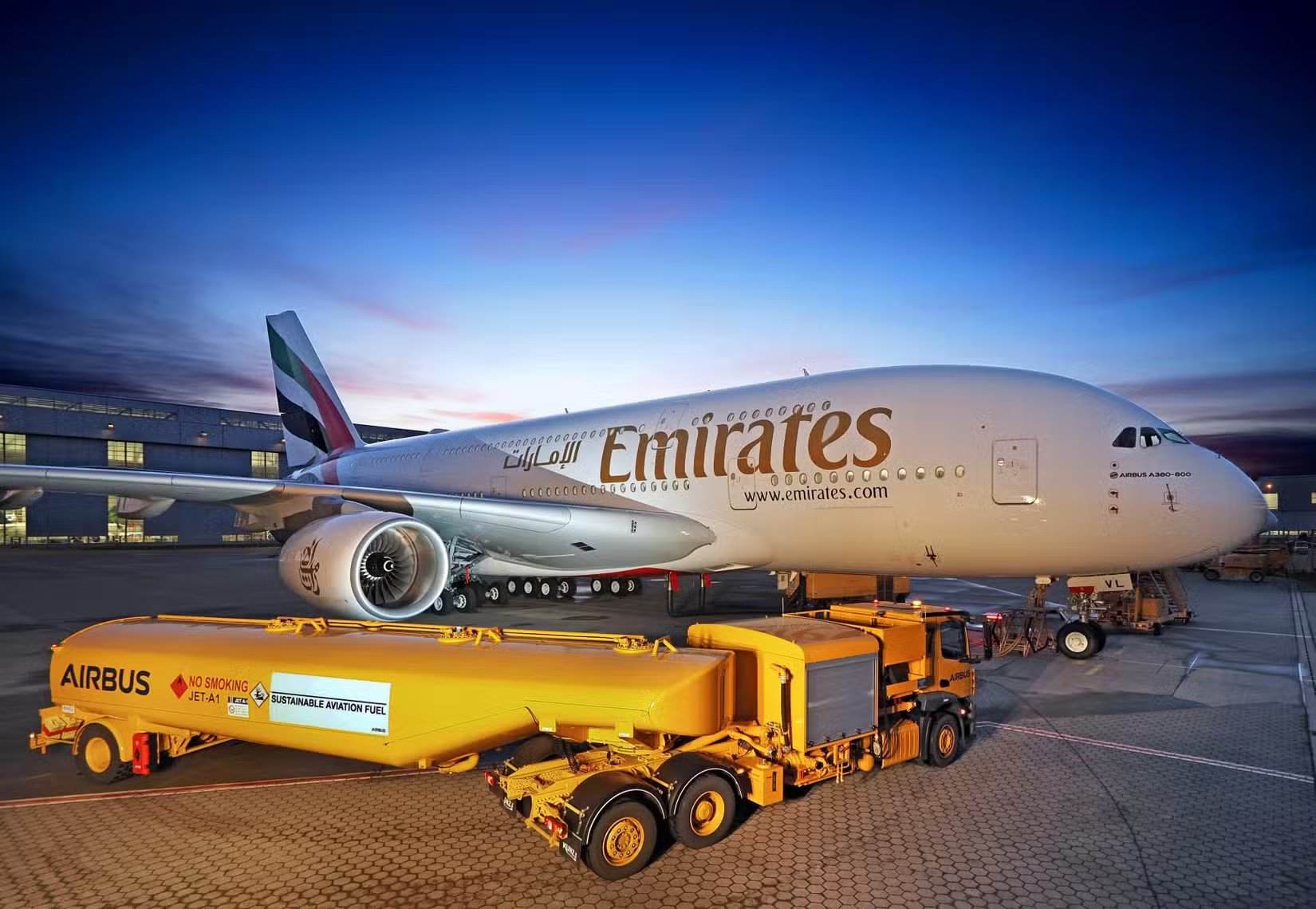 Carburant de l’Airbus A380 d’Emirates