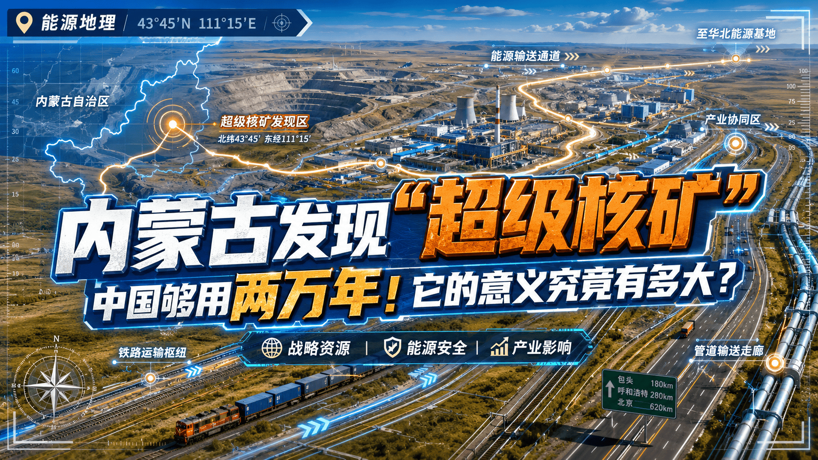 内蒙古发现“超级核矿”，中国够用两万年！它的意义究竟有多大？