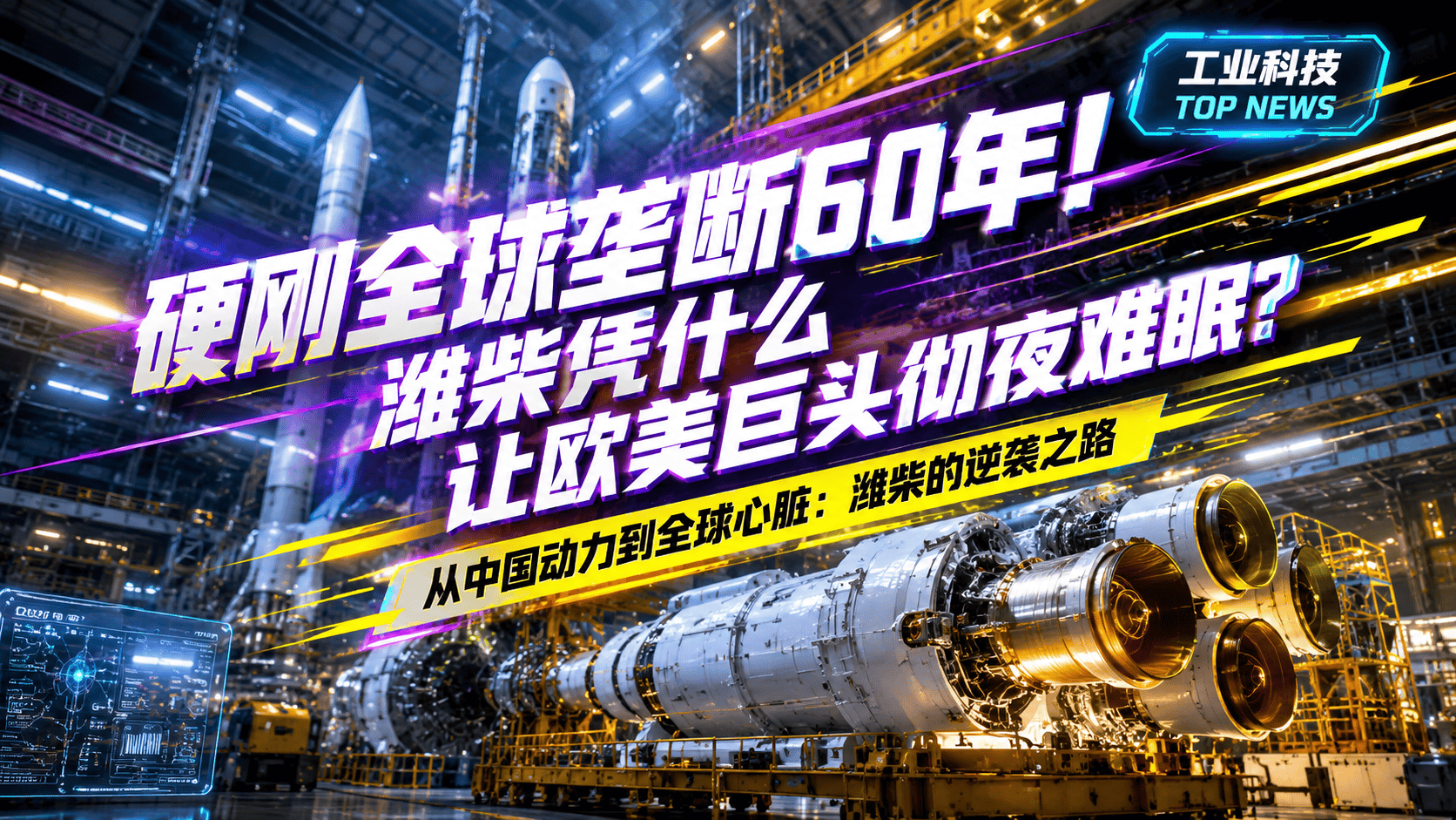硬刚全球垄断60年！潍柴凭什么让欧美巨头彻夜难眠？ #潍柴 #柴油发动机 #卡车 #科普
