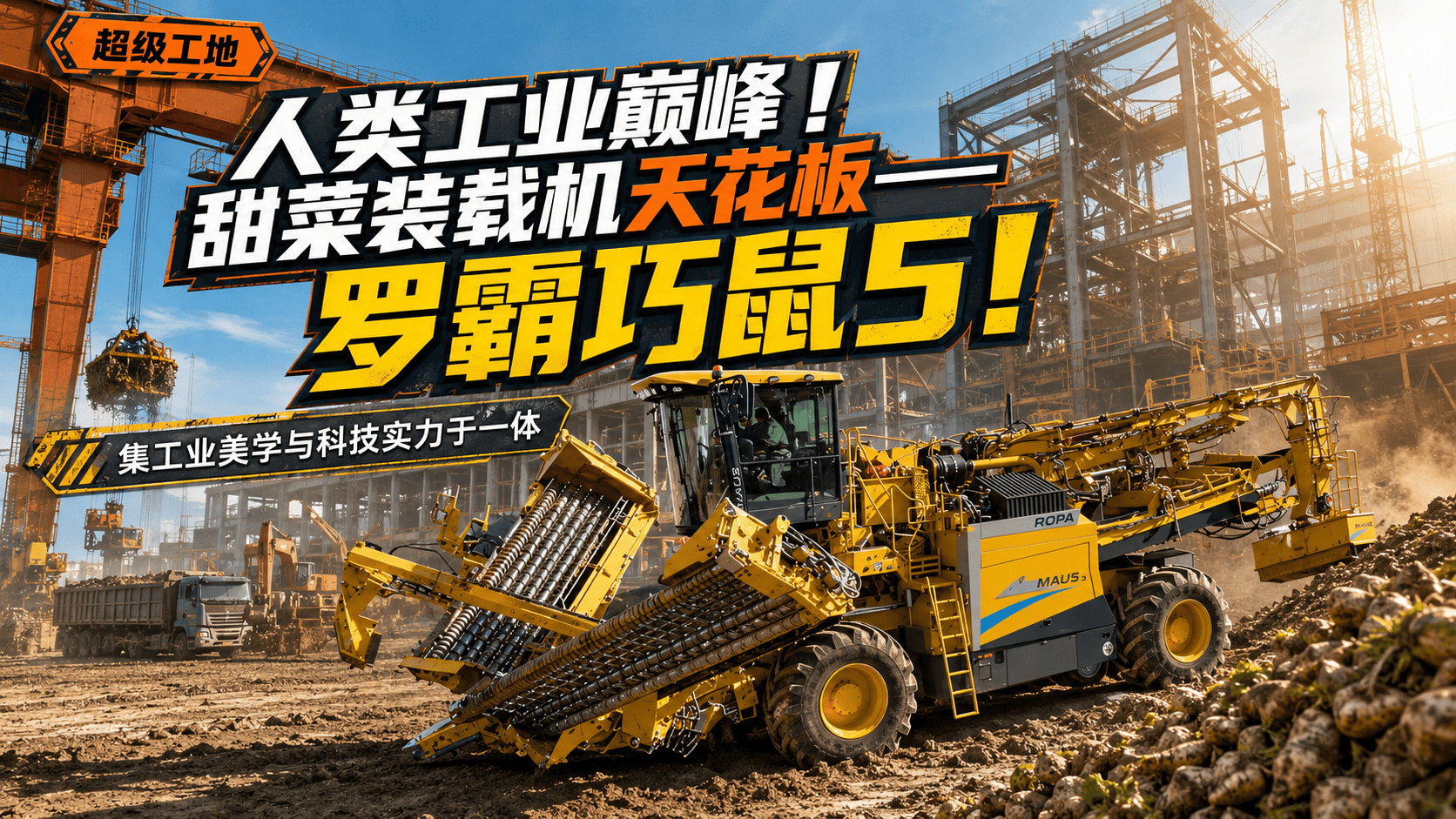 人类工业巅峰！甜菜装载机天花板——罗霸巧鼠5！集工业美学与科技实力于一体！#罗霸甜菜收获机 #农机 #科普 #共画十五五 #热点