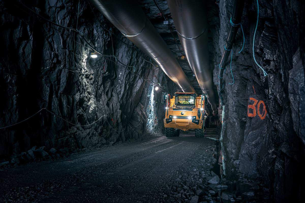 Volquete articulado eléctrico de Volvo implementado comercialmente en un proyecto hidroeléctrico noruego