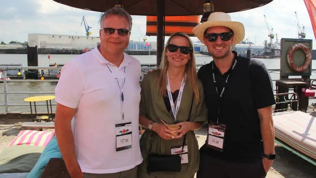 Infinigate Sommerfest 2026 Carsten Grote Viola Moller Infinigate Tom Eberl SonicWall 