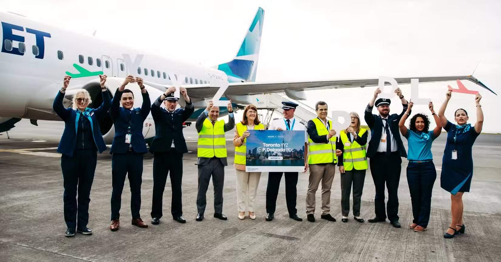 Erstflug von WestJet nach PDL