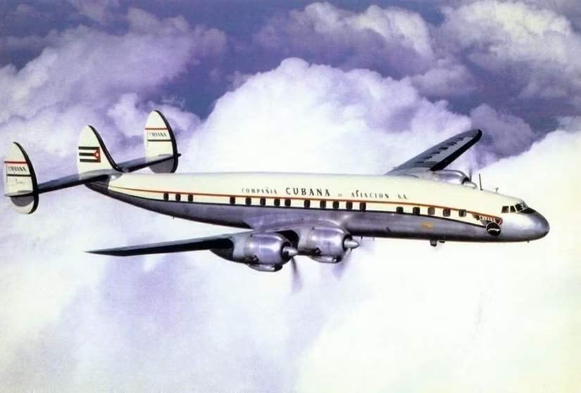 Изображение Super Constellation компании Cubana de Aviación, 1953 год