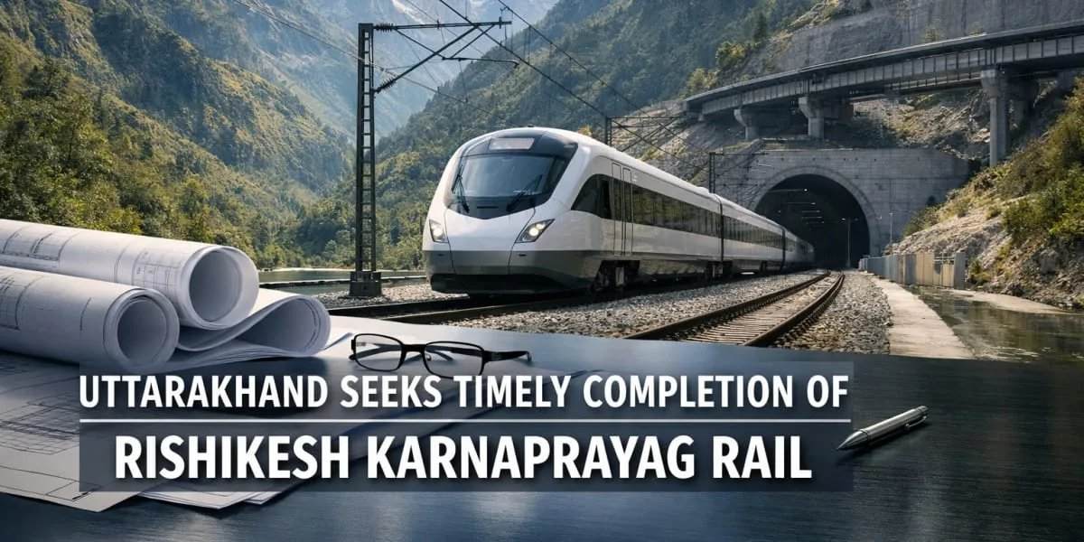Uttarakhand exige conclusão pontual da ferrovia Rishikesh-Karnaprayag