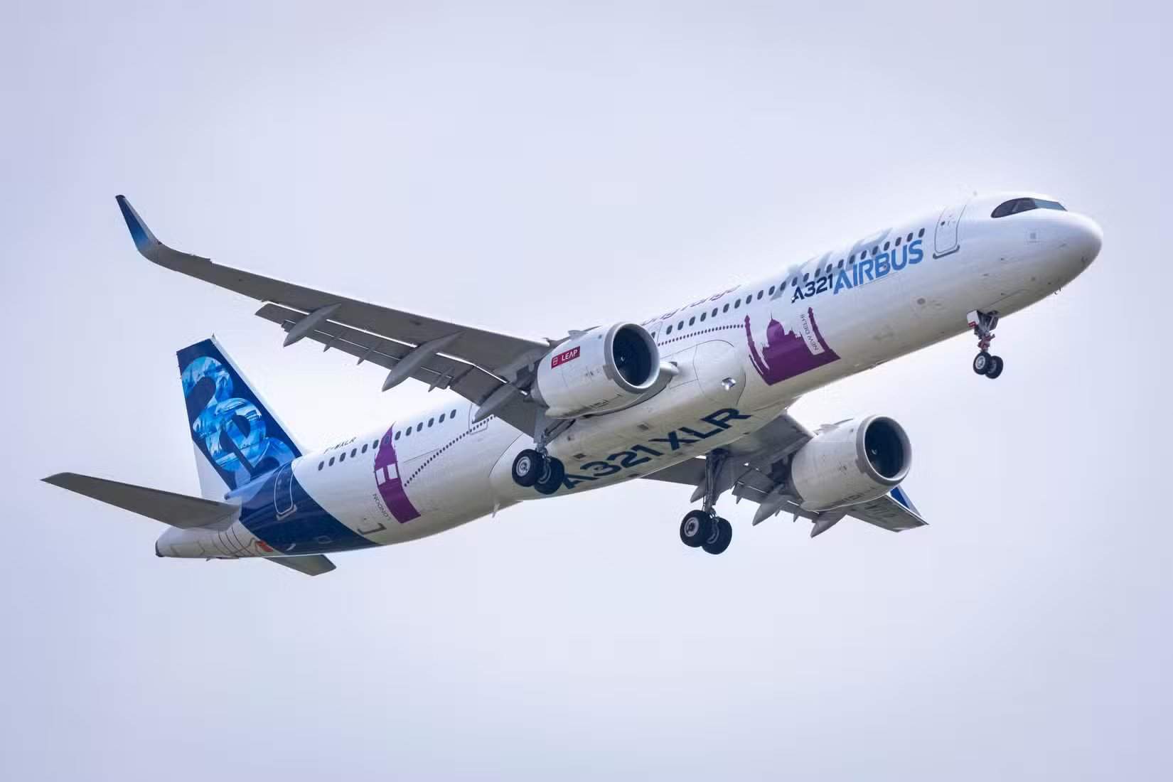 空客 A321XLR 身着空客涂装
