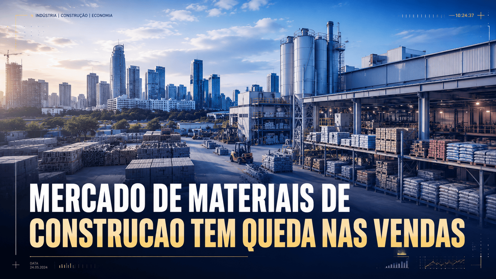 Mercado de materiais de construção tem queda nas vendas Jornal da Band