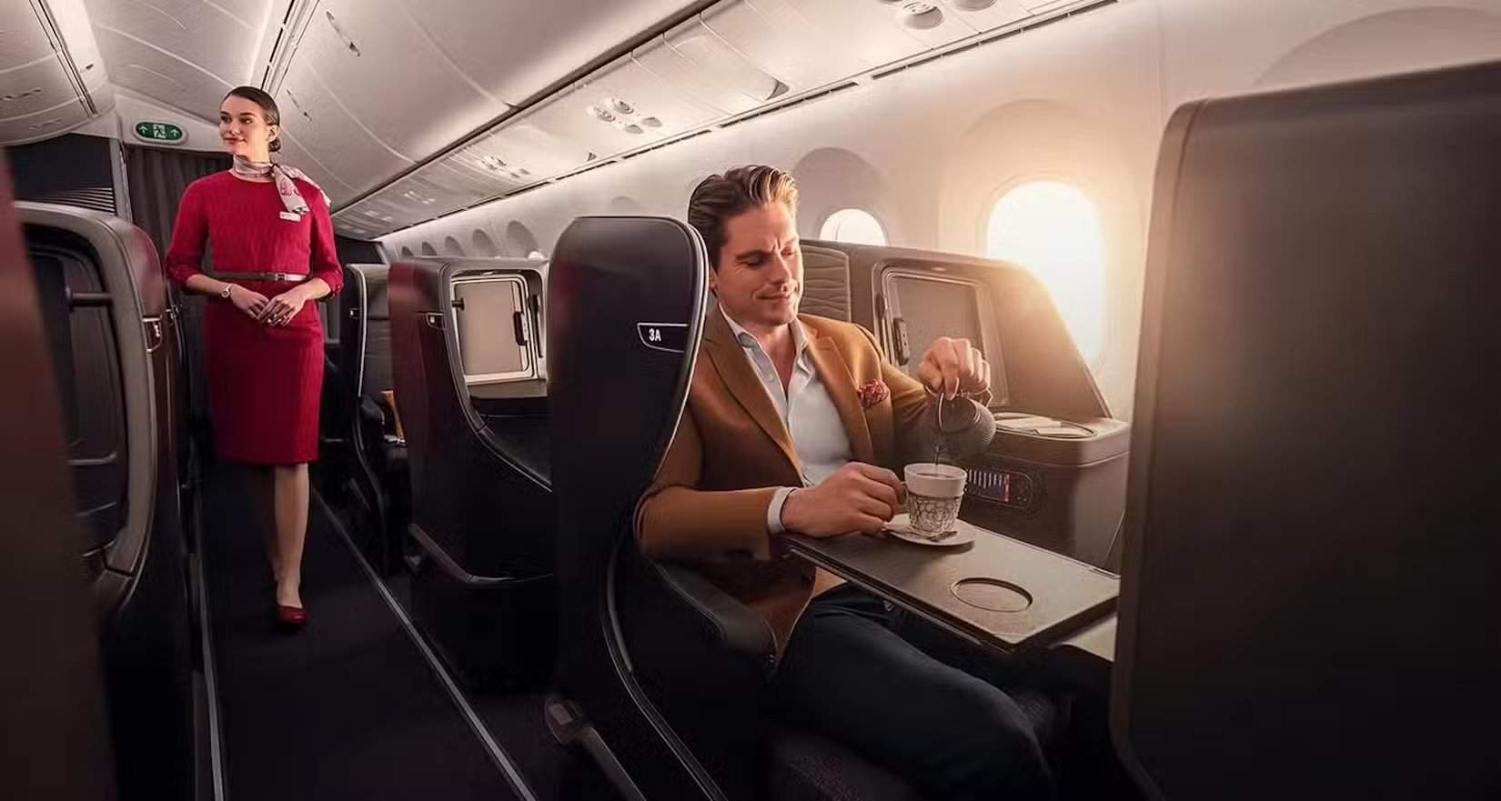 Cabine de classe affaires de Turkish Airlines