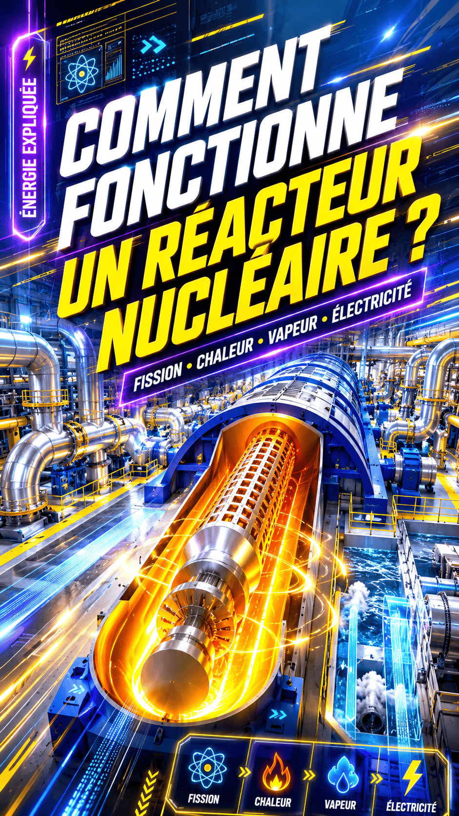 Comment fonctionne un réacteur nucléaire #savoir #Science #popularscience #tiktokfr