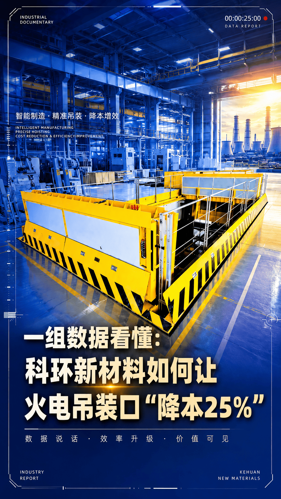一组数据看懂：科环新材料如何让火电吊装口“降本25% 科环集团 #国家能源集团