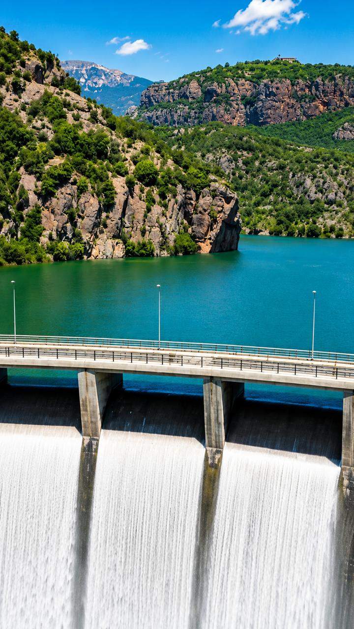 A micro hydropower station that works in harmony with nature, harnessing energy from flowing water w