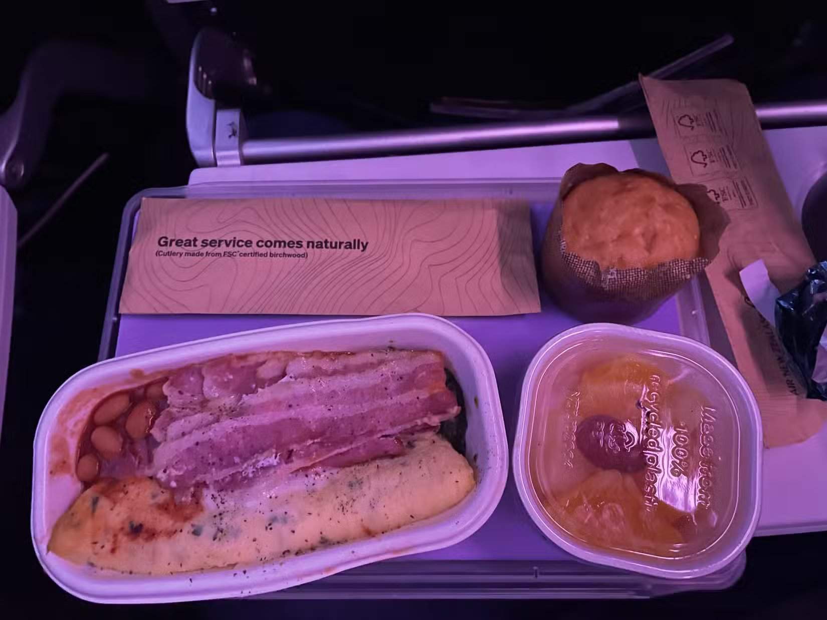 Refeição adulta Works do Airbus A320neo da Air New Zealand