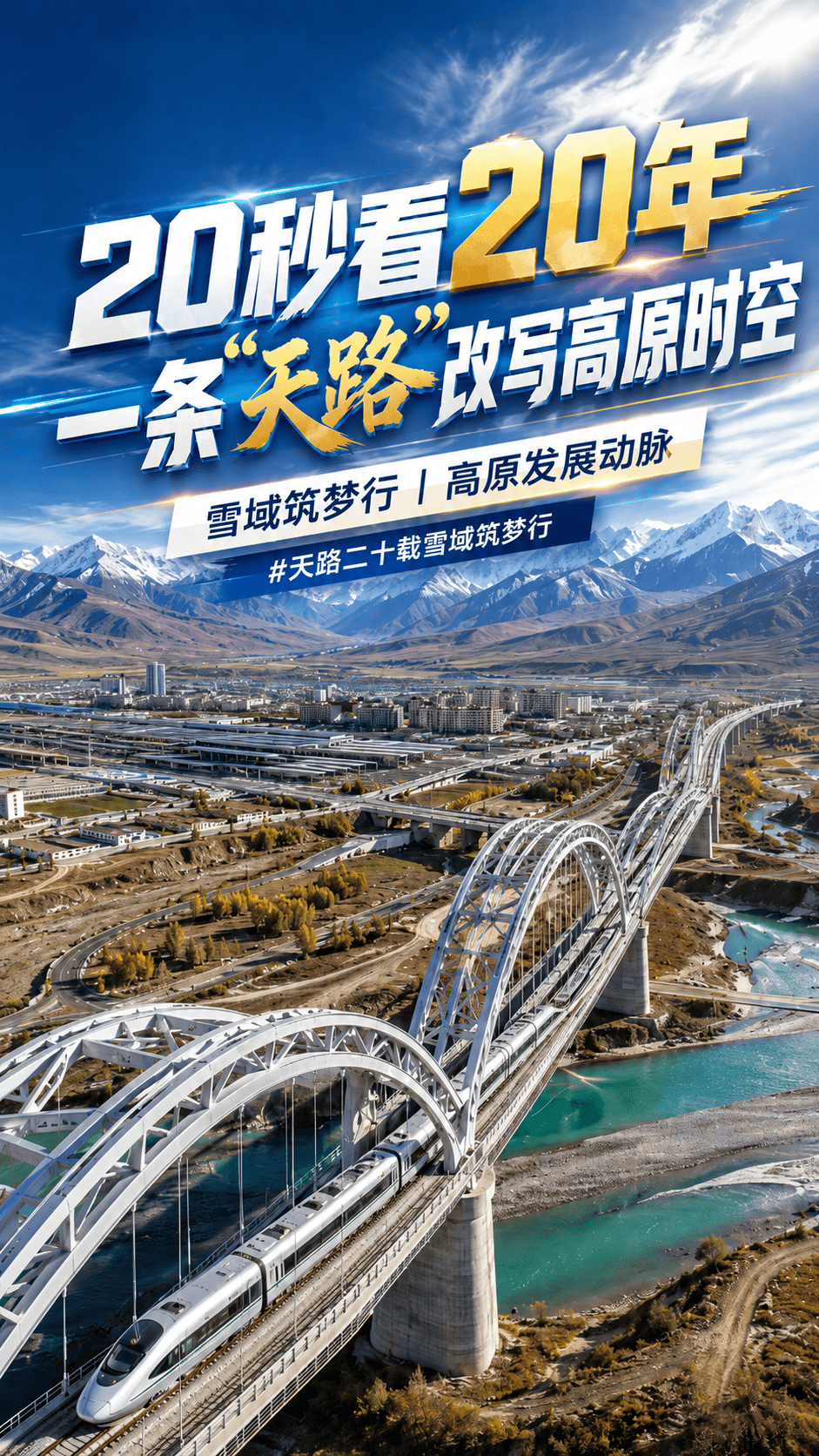 20秒看20年——一条“天路”改写高原时空#天路二十载雪域筑梦行