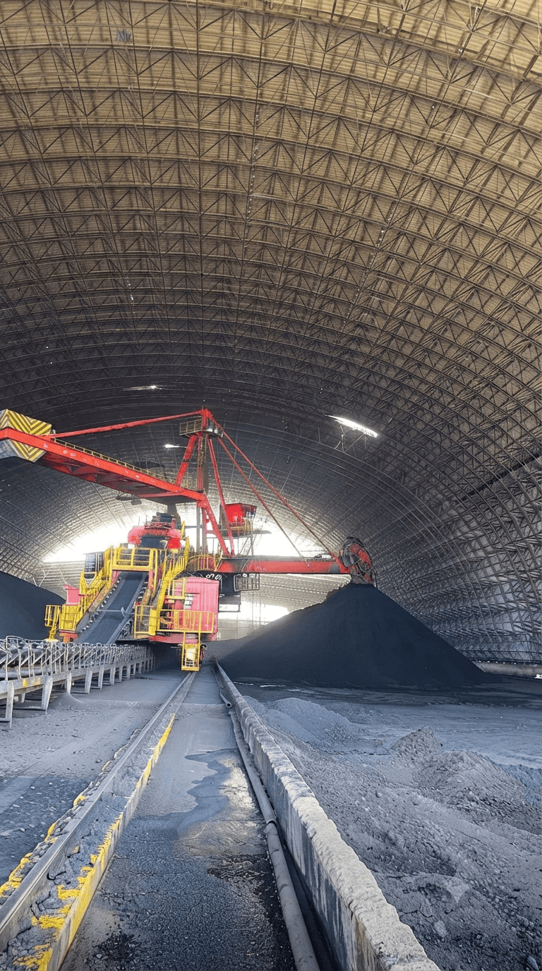 Stacker Reclaimer - si raksasa baja yang mempunyai 2 fungsi utama, sebagai penumpuk material (stacke