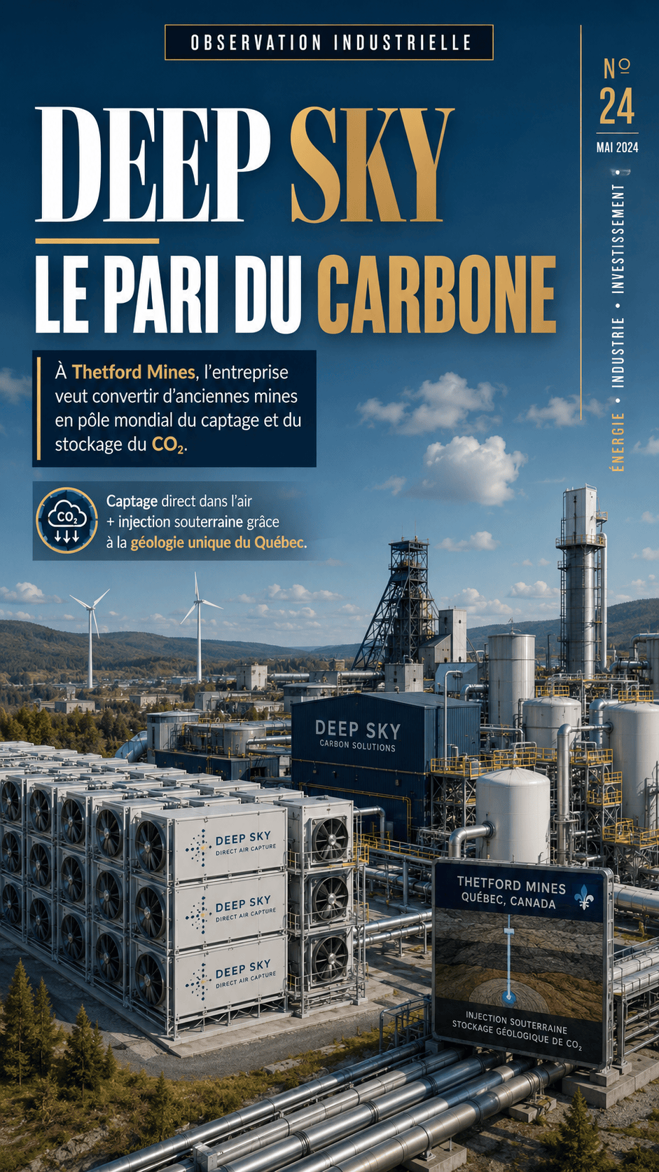 À Thetford Mines, au Québec, l’entreprise Deep Sky veut transformer d’anciennes mines en pôle mondia
