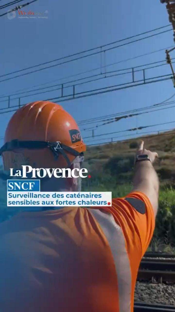 ?En pleine canicule, comment les agents de la SNCF surveillent les caténaires des trains à Marseille