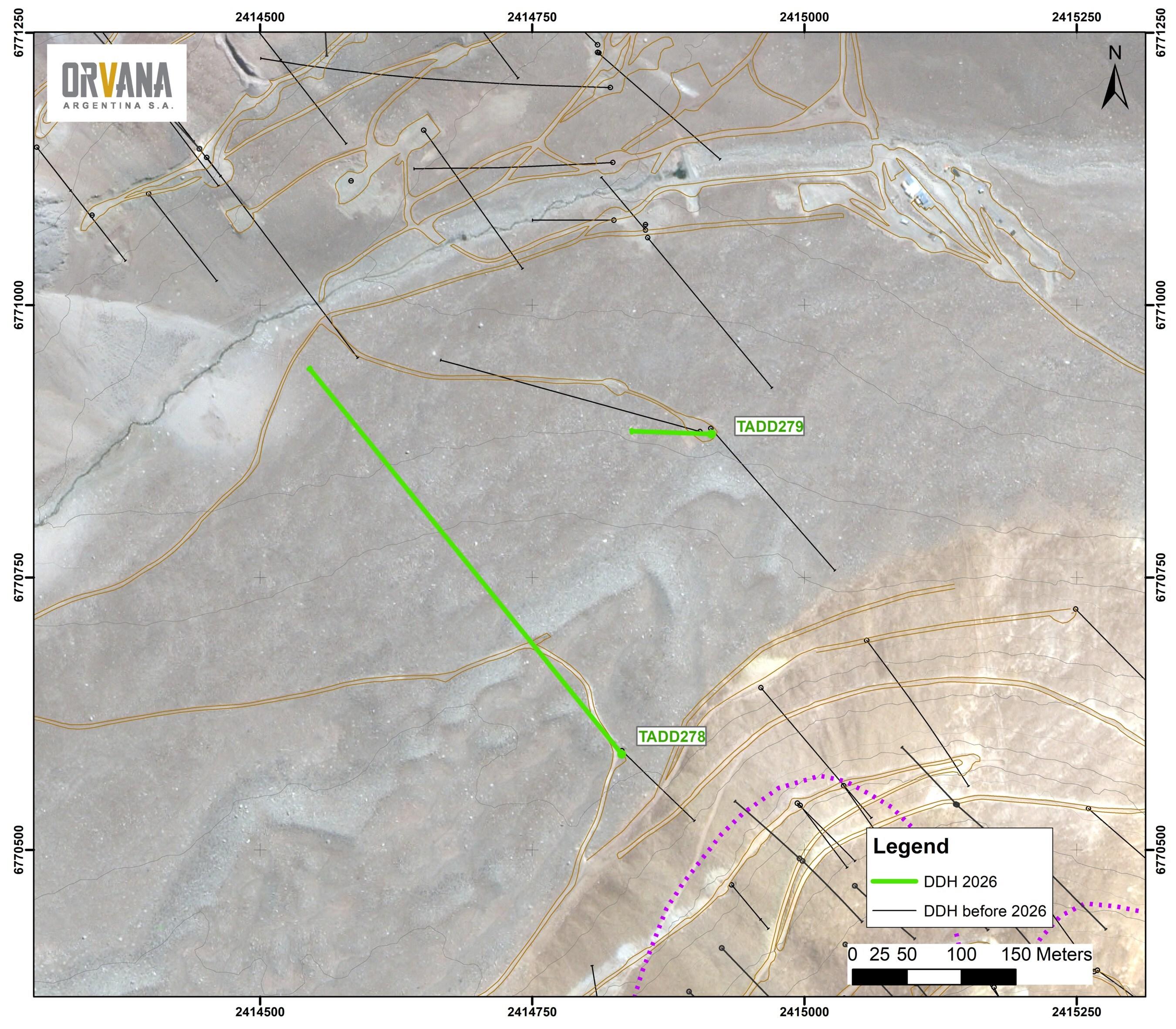 Abb. 2. TADD-278, 752,5 m: Pyrit (Py) und Kupferkies (Cpy) imprägniert in der Probe (CNW Group/Orvana Minerals Corp.)
