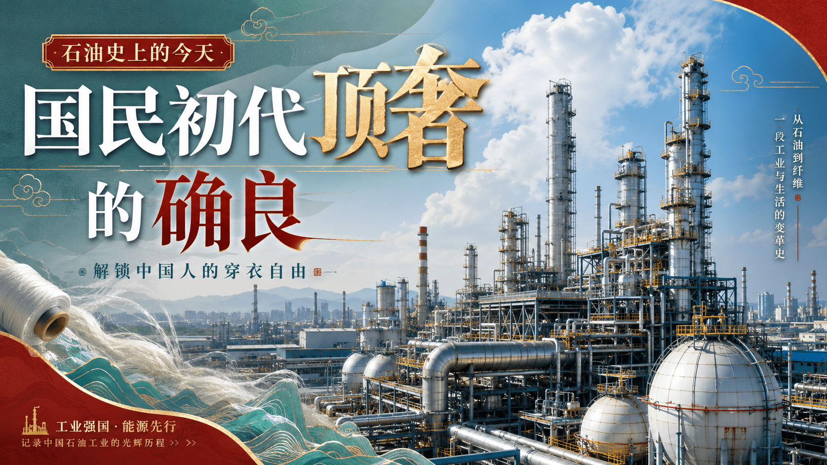 石油史上的今天｜国民初代顶奢的确良，解锁中国人的穿衣自由  #球衣  #石油科普#央企故事#职工短视频大赛  #光芒闪耀的你