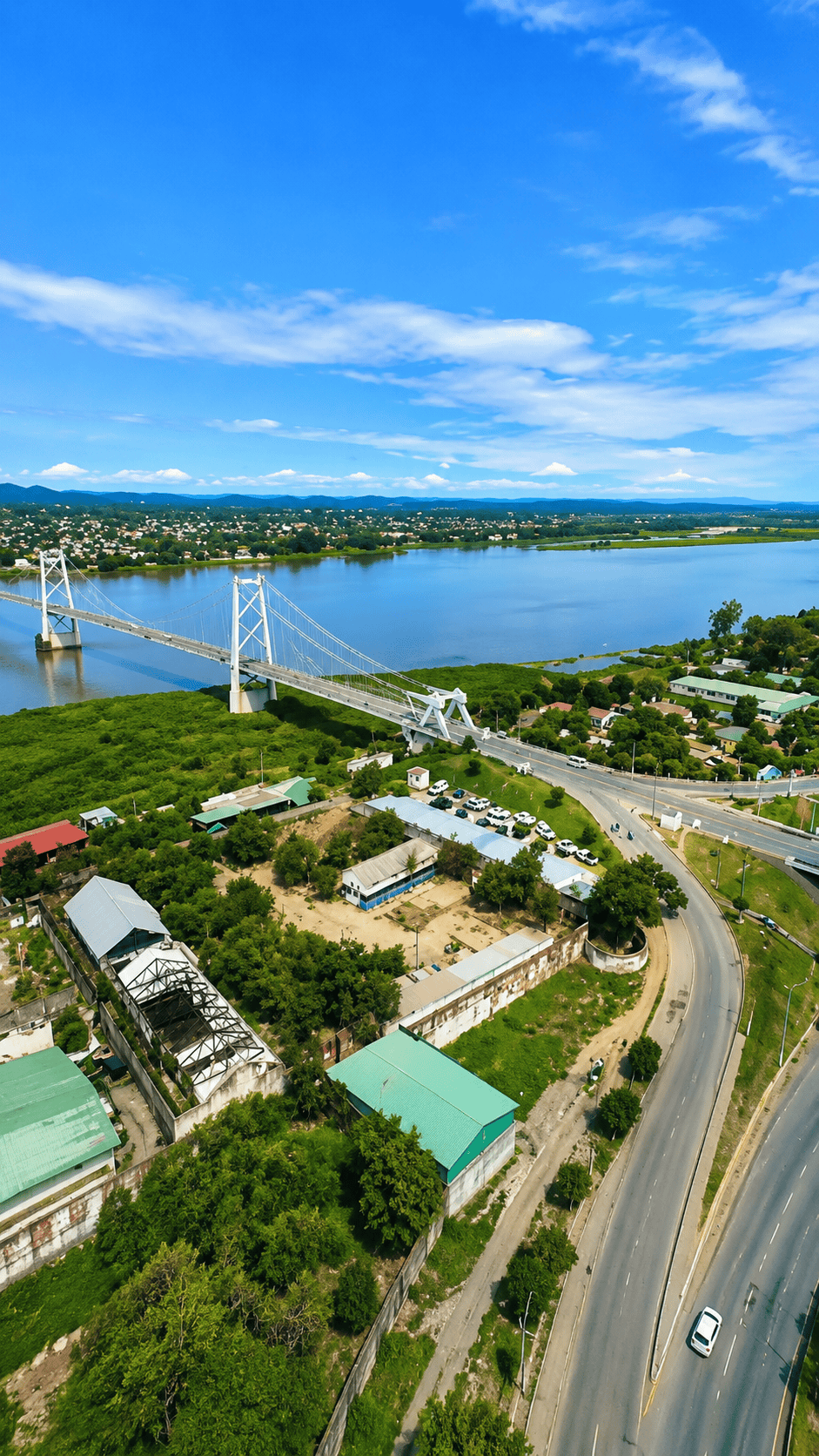 A cidade de Tete é a capital da província de Tete, situada no noroeste de Moçambique