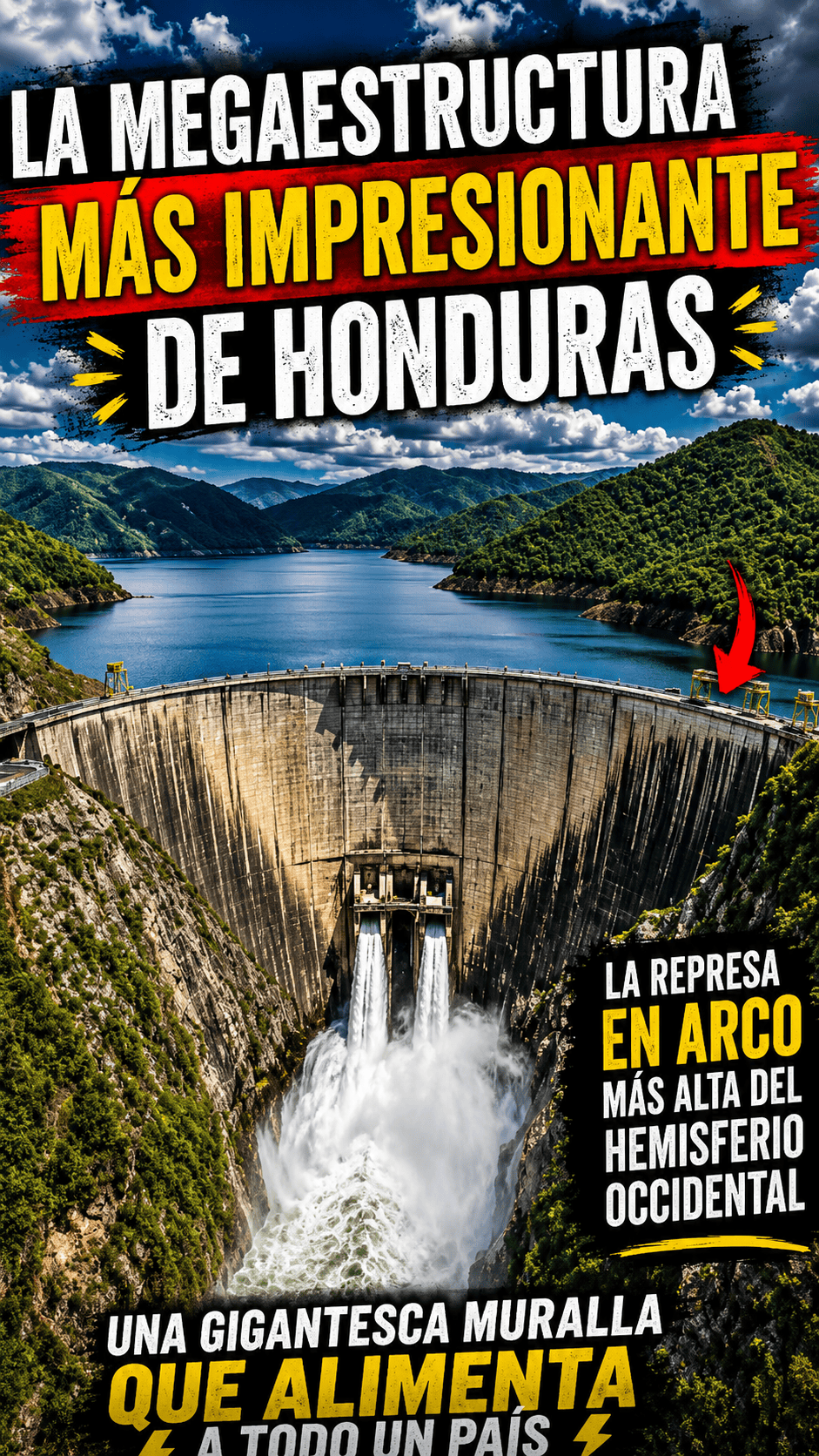La Represa Hidroeléctrica Francisco Morazán, popularmente conocida como "El Cajón", es la megaestruc
