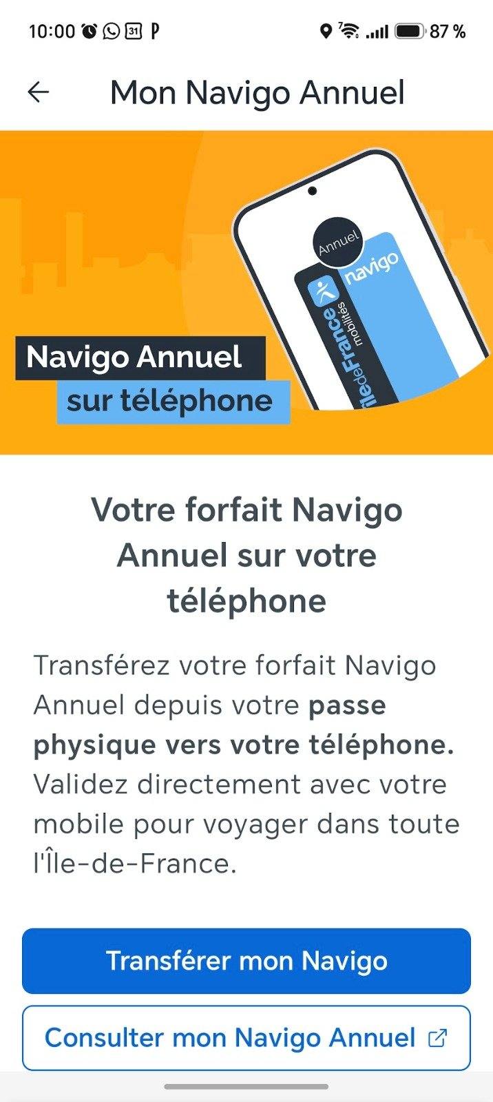 Годовой абонемент Navigo
