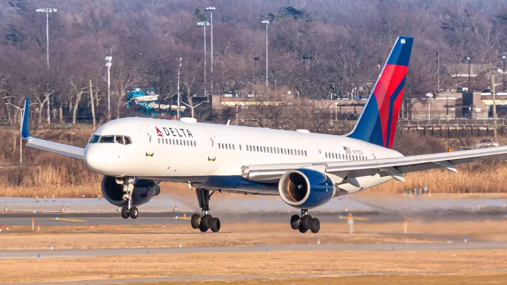 Delta 757 à l'atterrissage