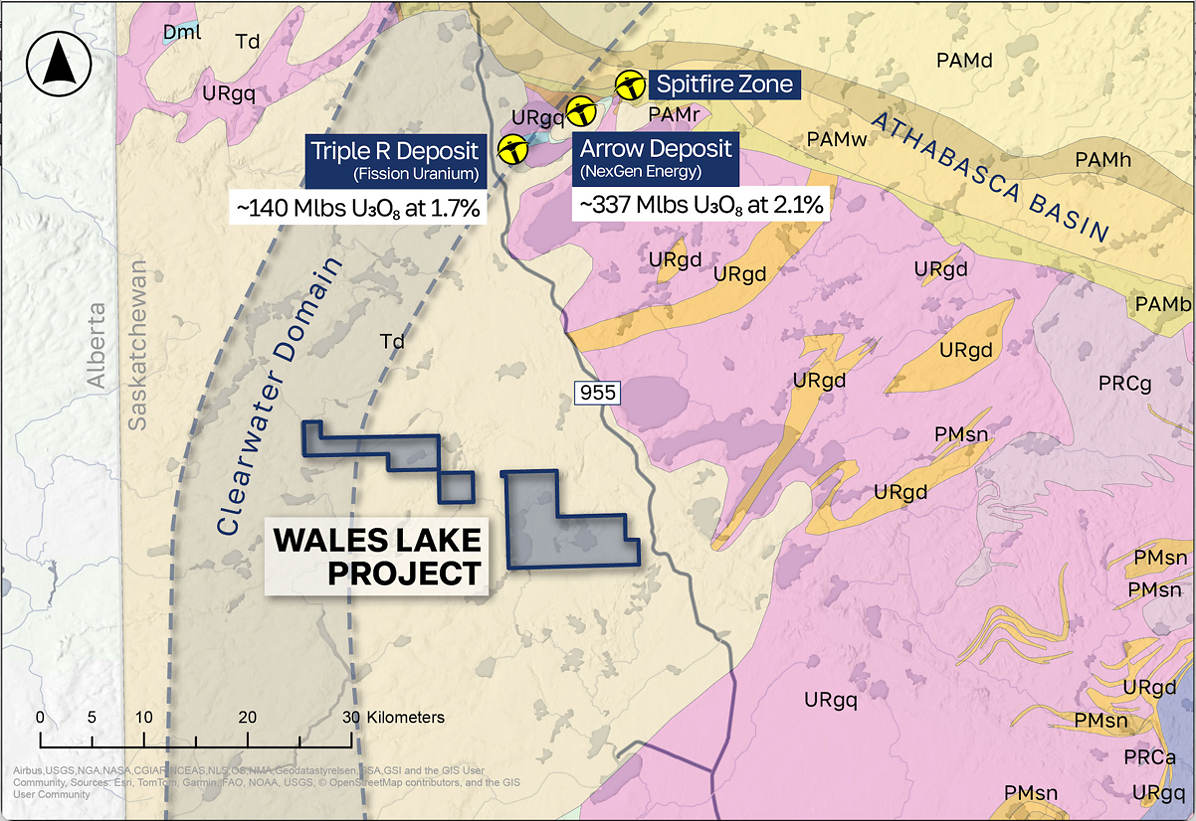 图 2：Wales Lake 项目地质图