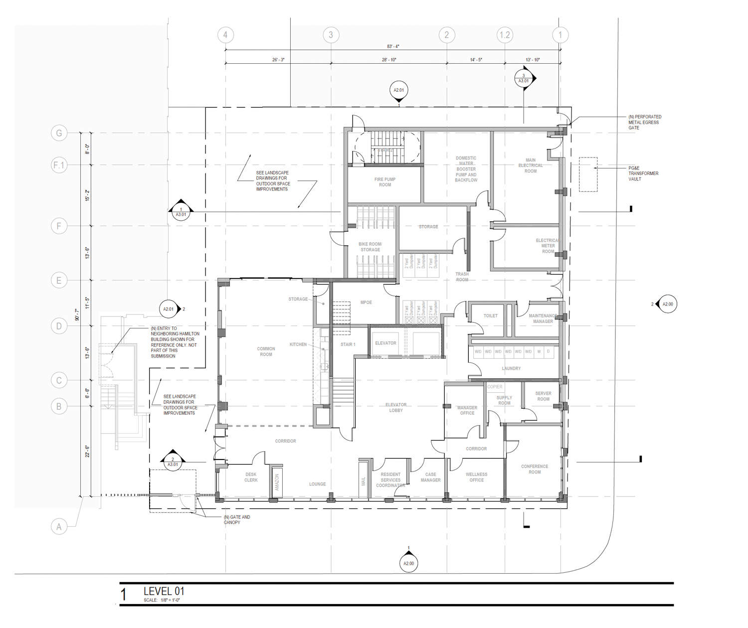 Planta baixa da 2125 Telegraph Avenue, desenhada pela Gensler