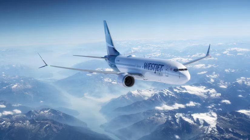 西捷航空737 MAX 机舱内景