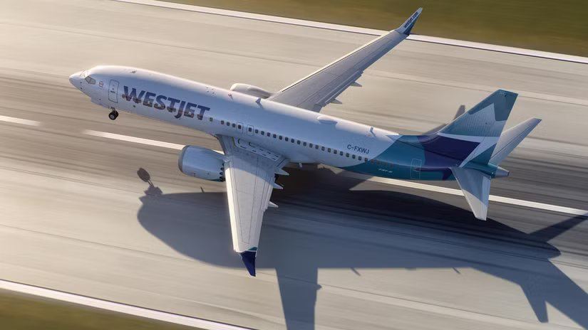 西捷航空737 MAX 触地