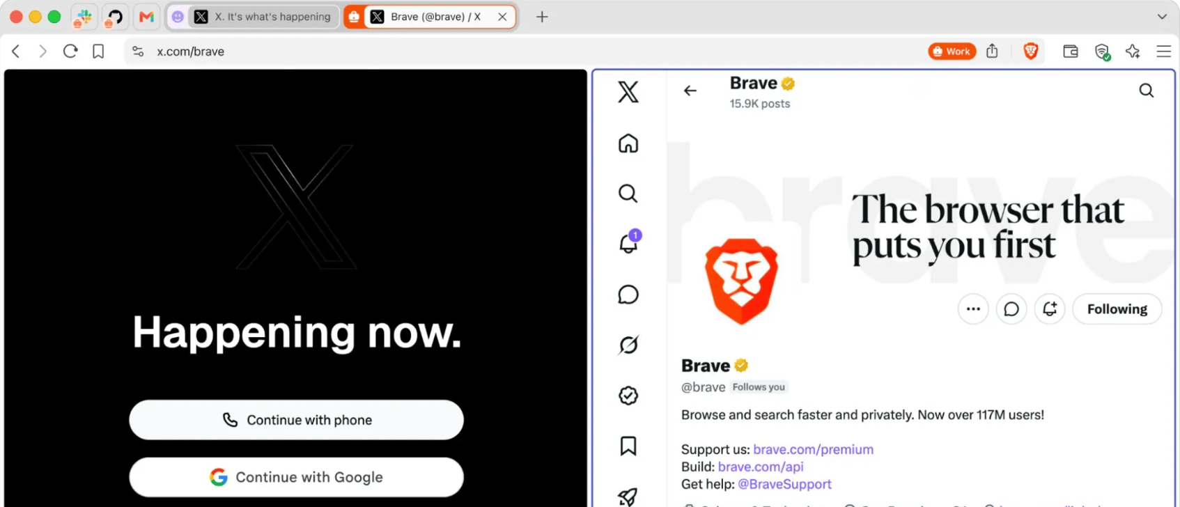 Brave 容器