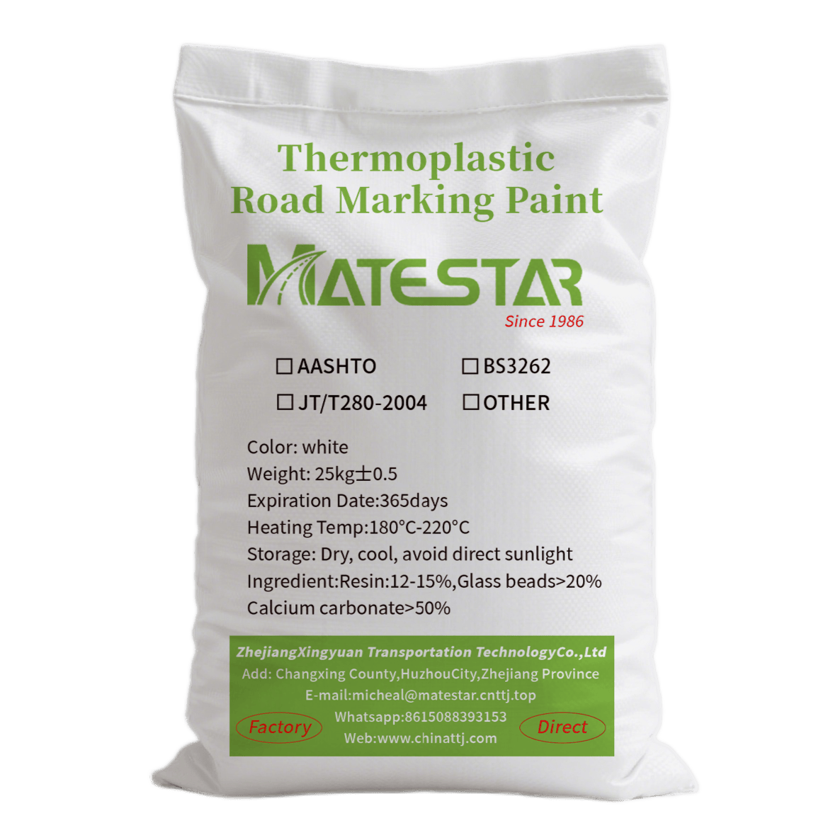 White Thermoplastic Paint