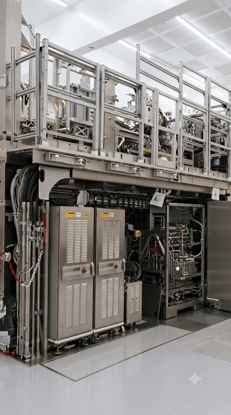 ASML is a Dutch company that builds one machine that sits beneath almost every advanced chip made to