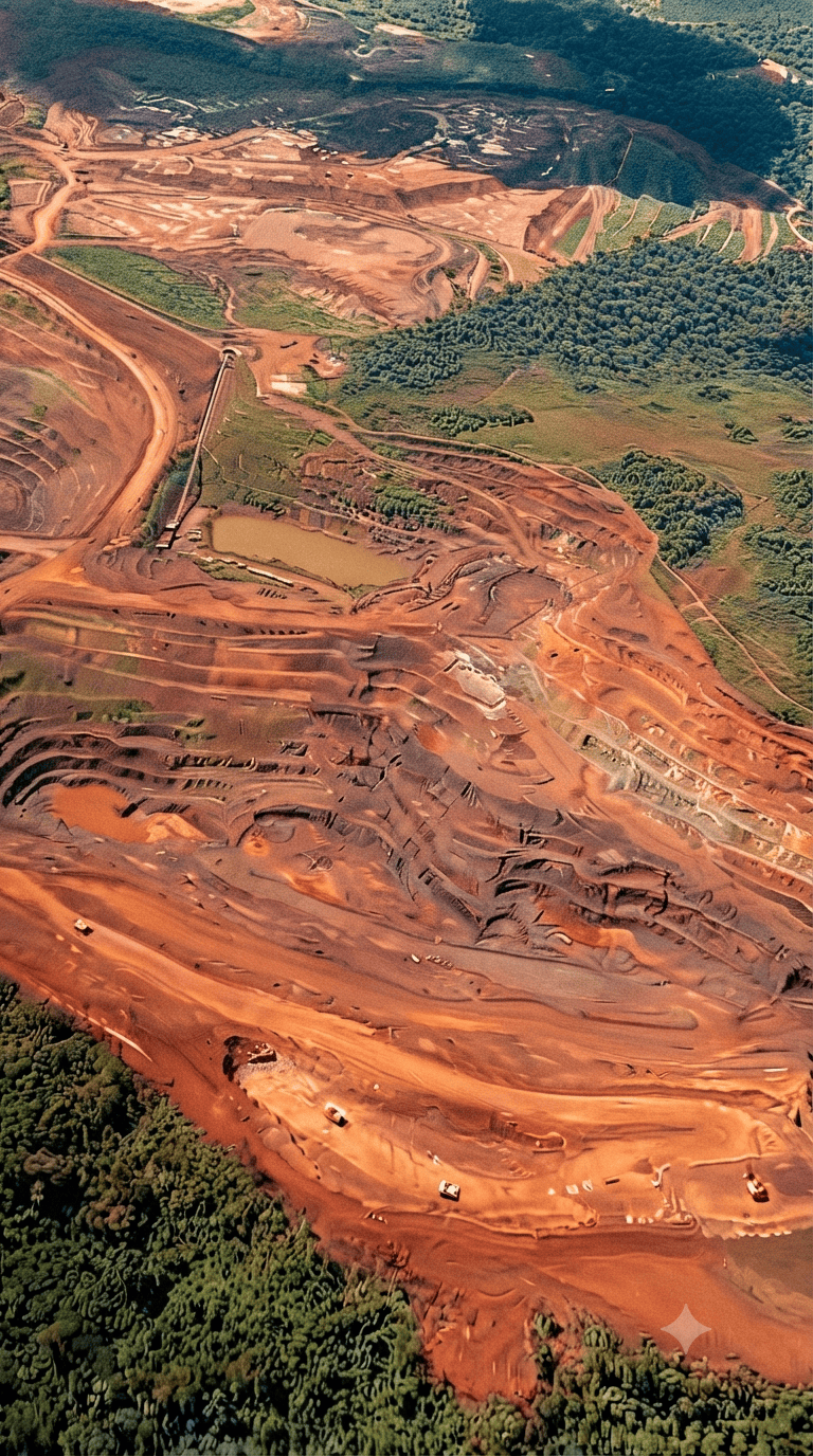 Está é a maior mina de ferro a céu aberto do mundo. #mina #ferro #brasil #pará #conhecimento