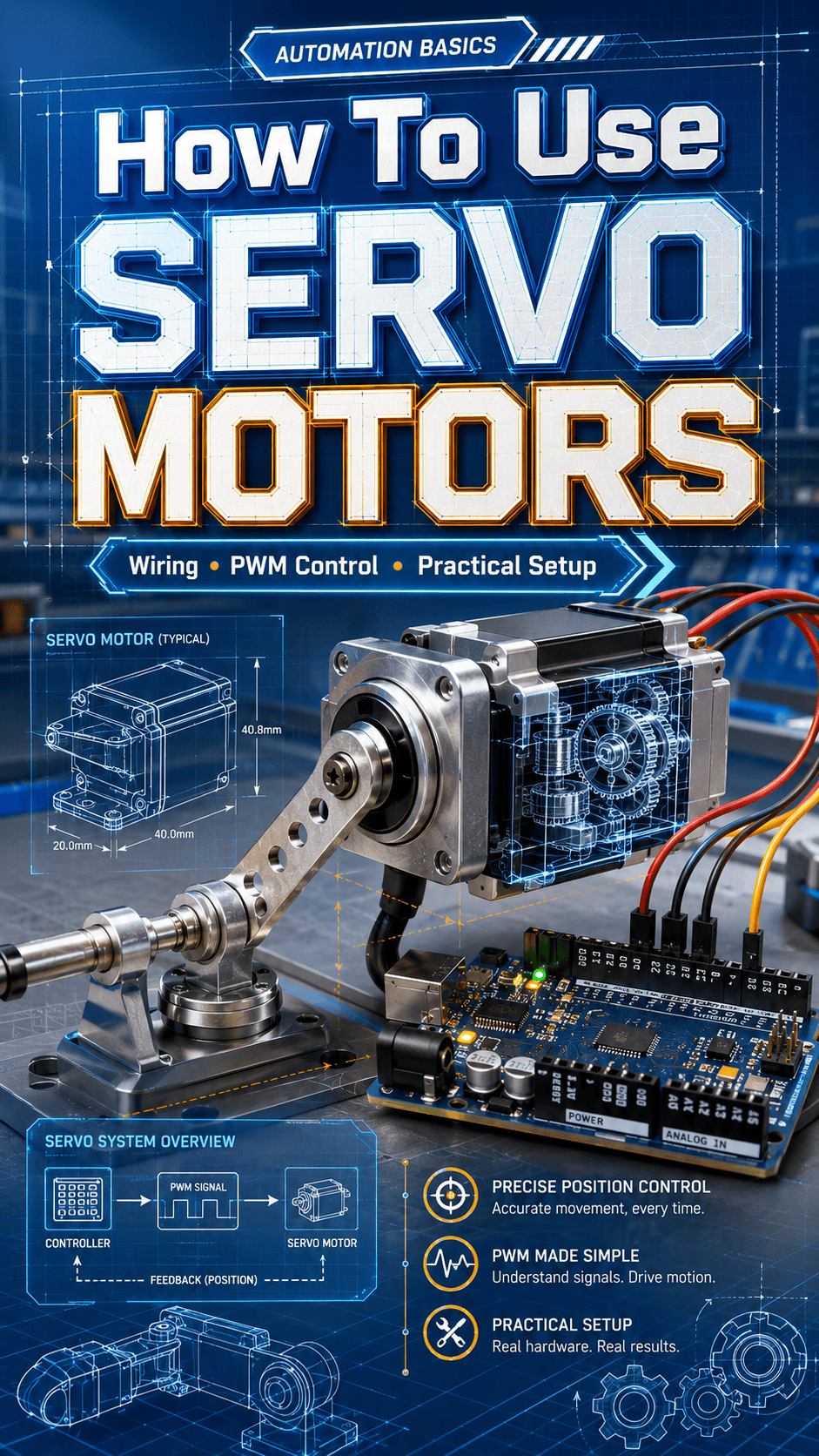 How To Use Servo Motors #arduino #techtok #stem #robotics #engineering