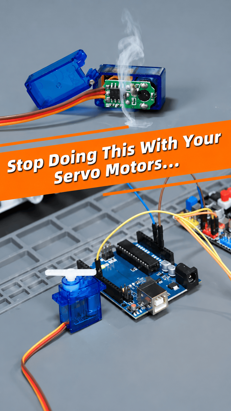 These four mistakes are killing your servo motor? #engineering #diyproject #servomotor #sg90servo #a