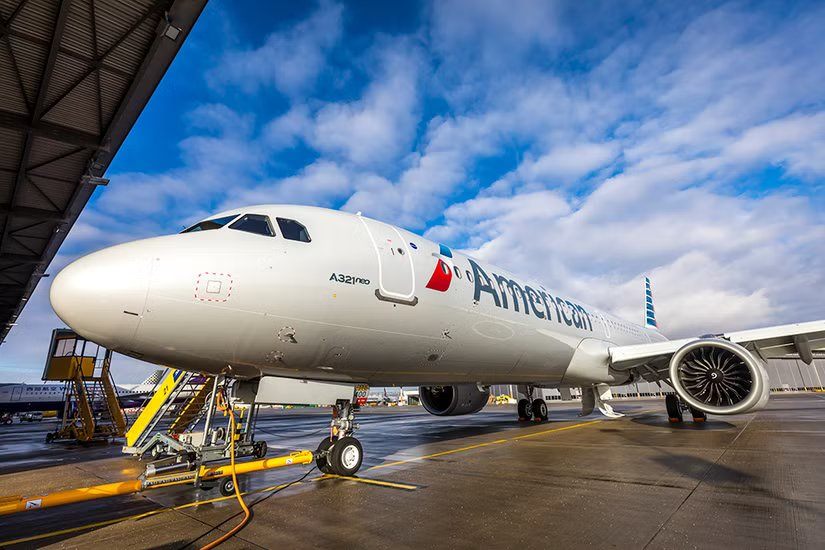طائرة A321neo تابعة لشركة أمريكان إيرلاينز