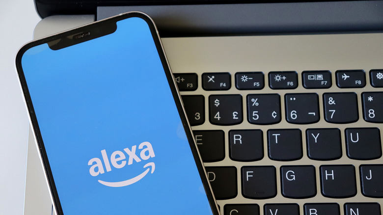 Alexa-App auf einem Smartphone