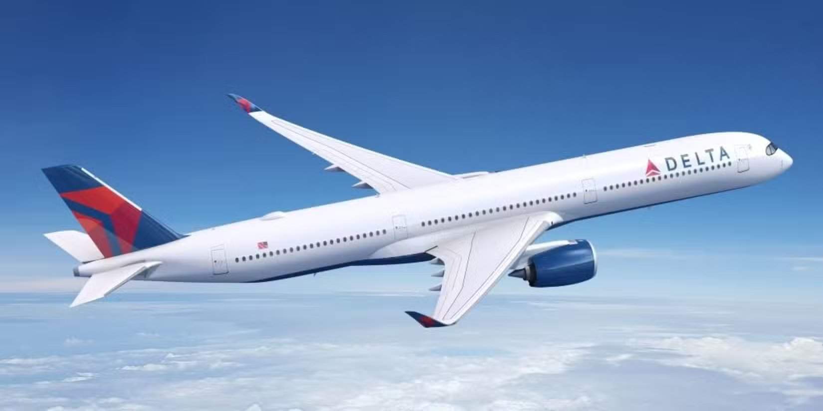 تصور رسومي لطائرة دلتا إيرلاينز A350-1000