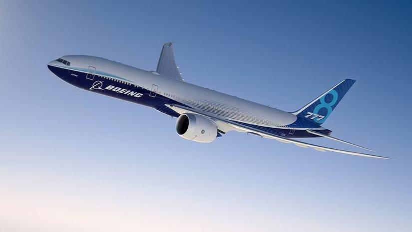 Boeing 777-8 flight rendering