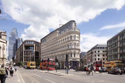 Emrys_Albert Buildings_Ansicht 05_Blick nach Osten auf der Queen Victoria Street